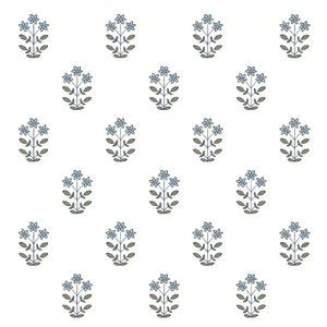 3 Rolls - Kit Blue Heather Floral Wallpaper by A-Street Prints and Brewster Home